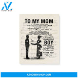Gift for Mom from Son Mom and Son gift Sheet Music Canvas
