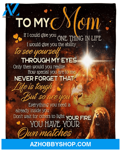 Gift For Mom To My Mom Lion Fleece Blanket