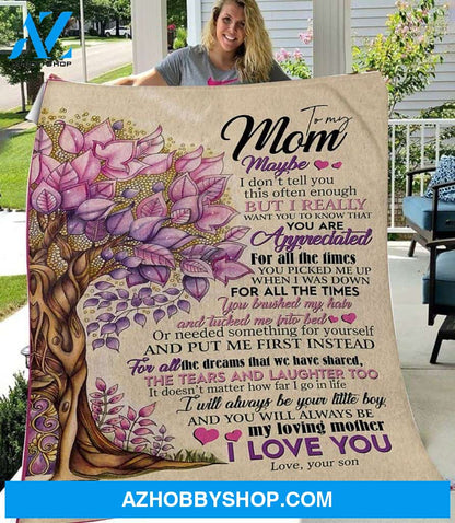 Gift For Mom - To My Mom - The Tears And Laughter - Blanket