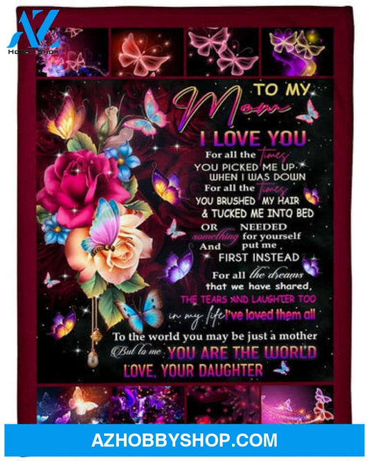 Gift For Mother Blanket, For All The DreamsThat We Have Shared Fleece Blanket