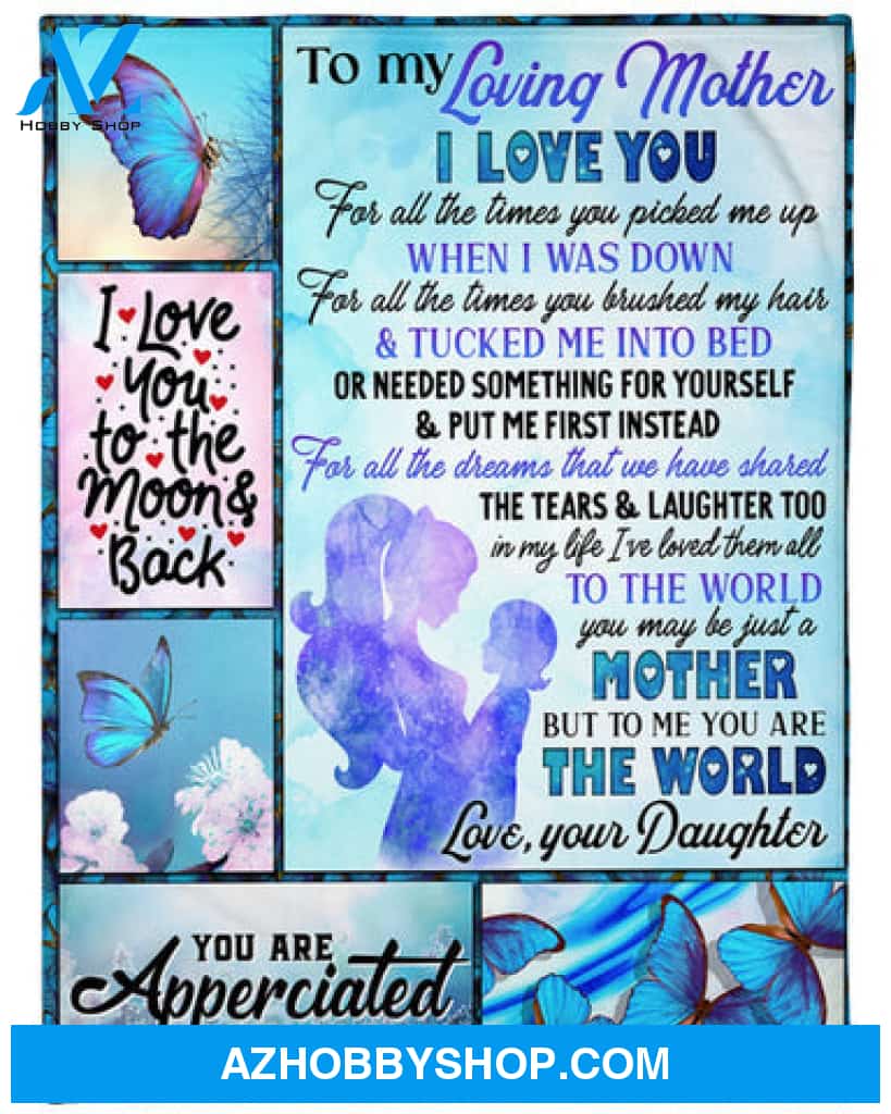 Gift For Mother Blanket, I Love You For All The Times You Picked Me Up Fleece Blanket