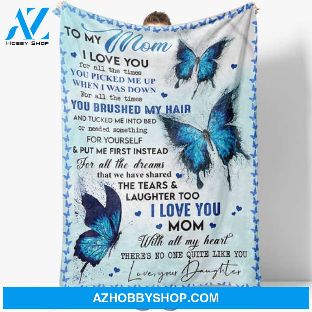 Gift For Mother Blanket, I Love You With All My Heart Fleece Blanket