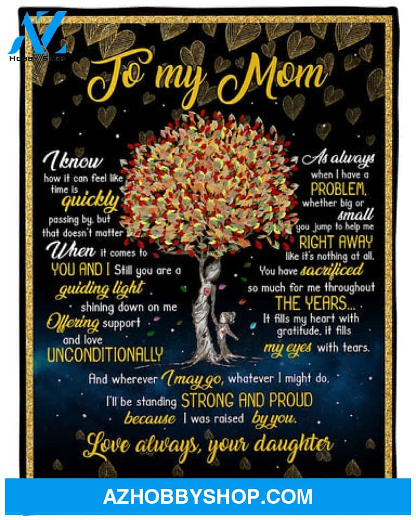 Gift For Mother Blanket, I Was Raised By You Fleece Blanket