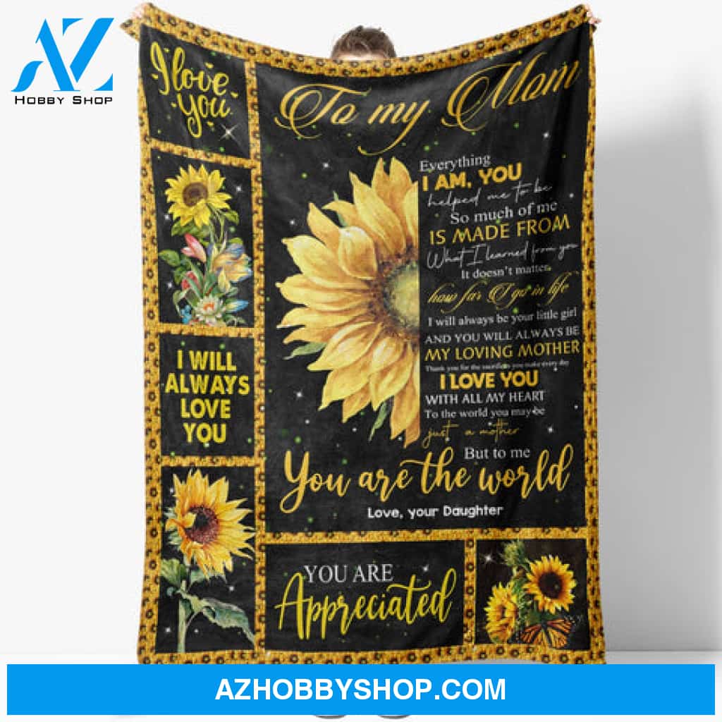 Gift For Mother Blanket, I Wil Always Love You Fleece Blanket