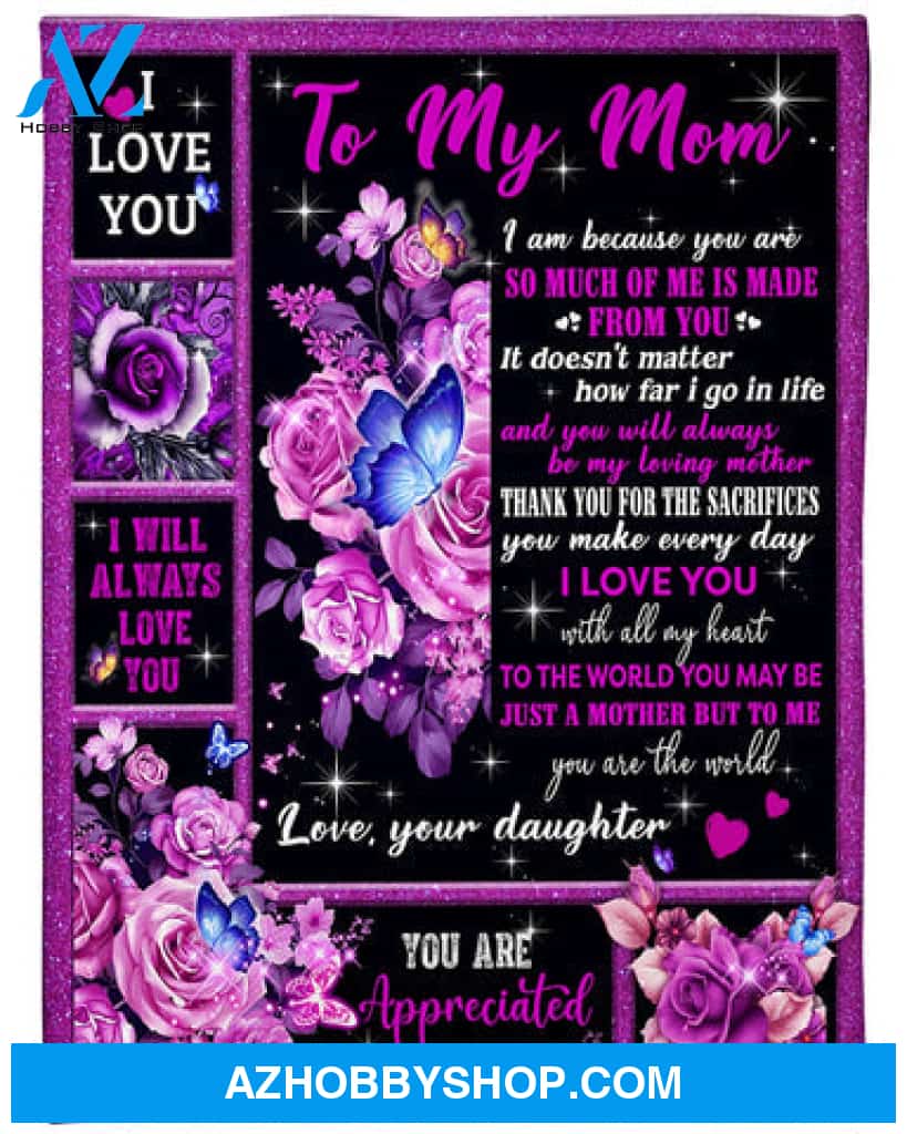 Gift For Mother Blanket, I Will Always Love You Fleece Blanket