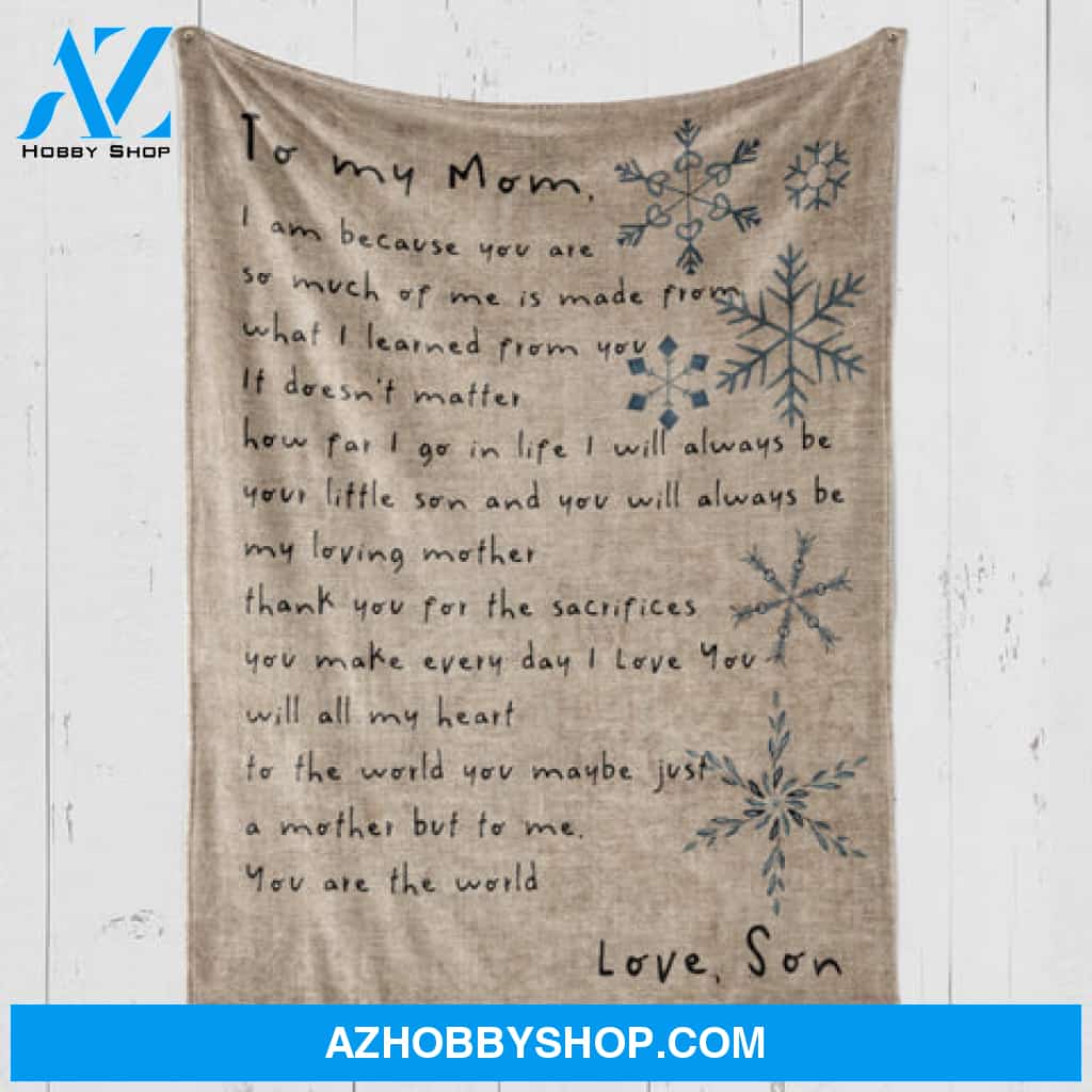 Gift For Mother Blanket, Thank You For The Sacrifices Fleece Blanket
