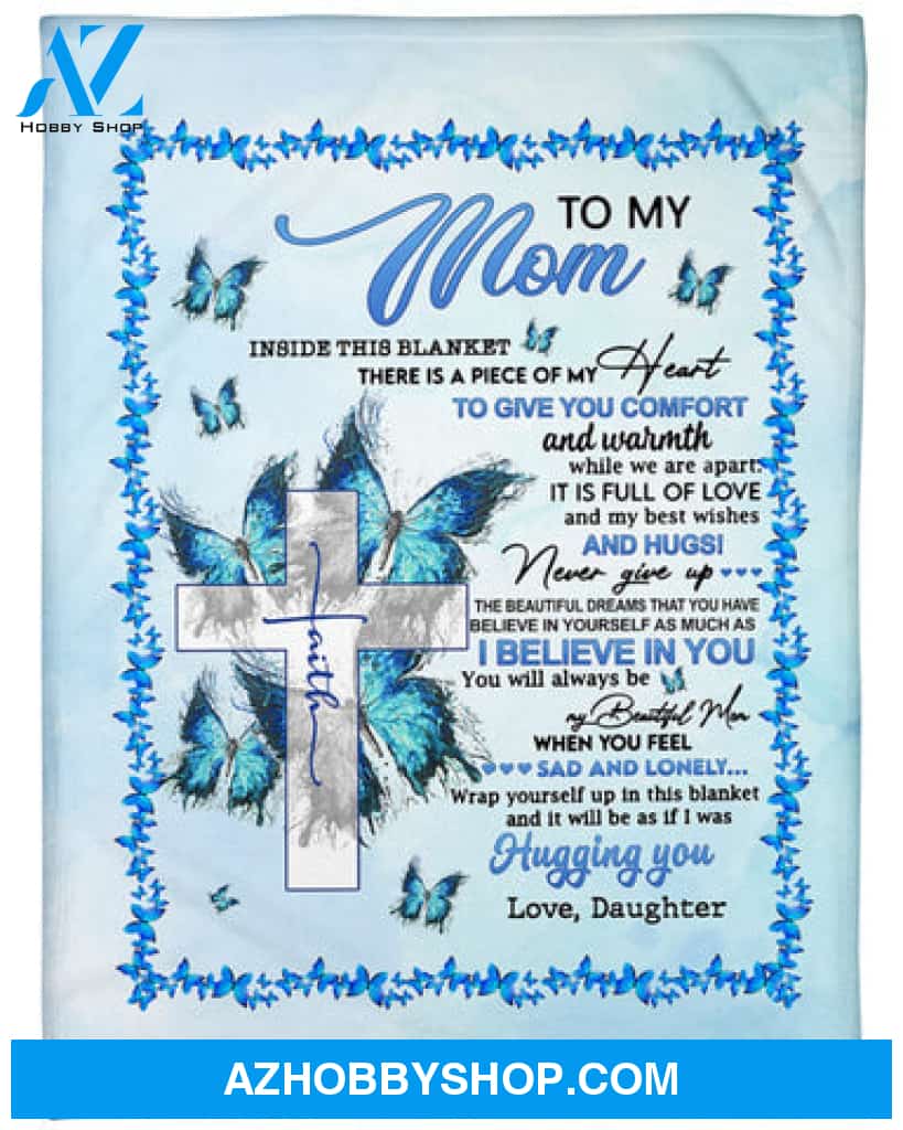 Gift For Mother Blanket, To My Mom Easter Fleece Blanket