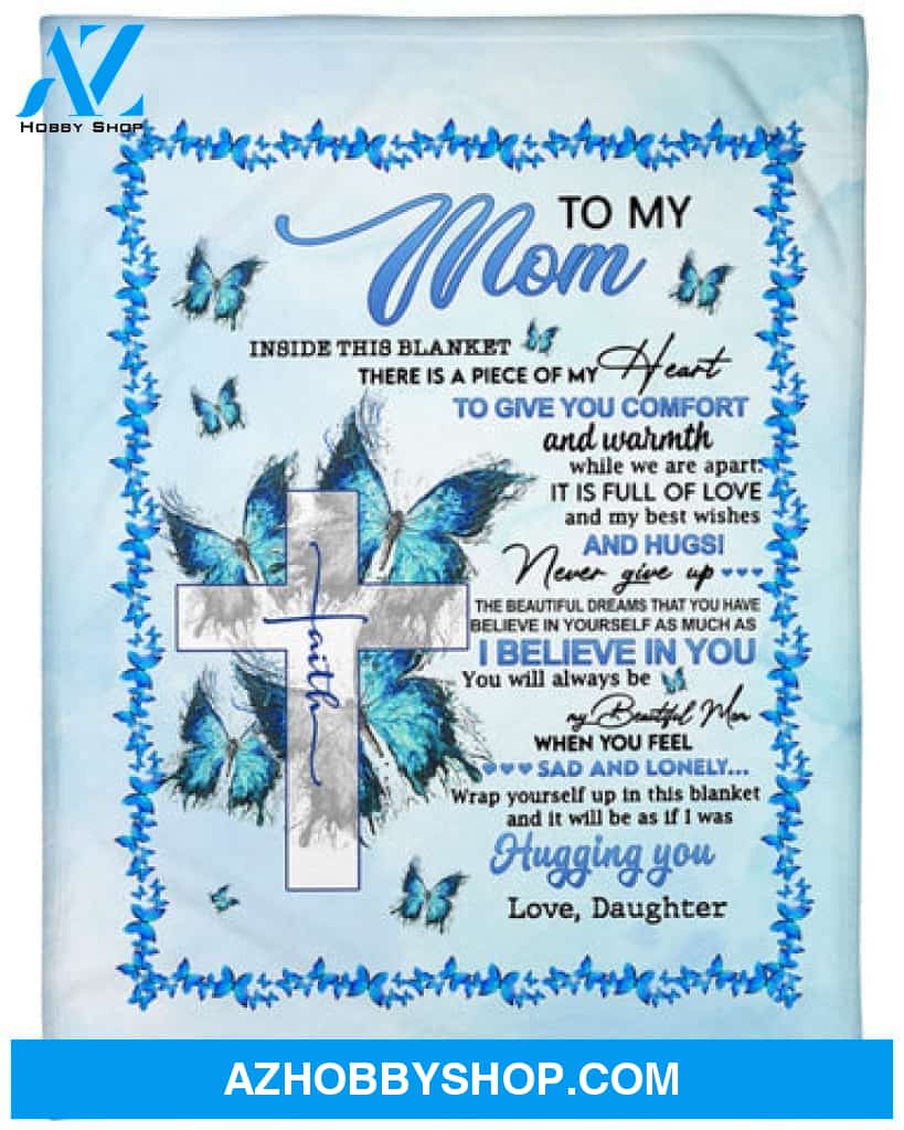 Gift For Mother Blanket, To My Mom Easter Fleece Blanket