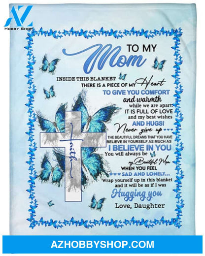 Gift For Mother Blanket, To My Mom Easter Fleece Blanket