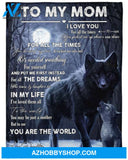 Gift For Mother Blanket, To My Mom From Daughter For All The Times You Brushed My Hair