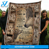 Gift For Mother Blanket, To My Mom Wolves For All The Times You Are The World Gift From Daughter Fleece Blanket