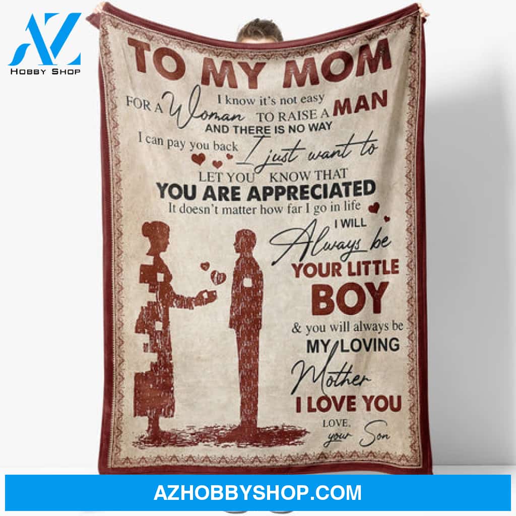 Gift For Mother Blanket, To My Mom You Are Appreciated, Fleece Blanket