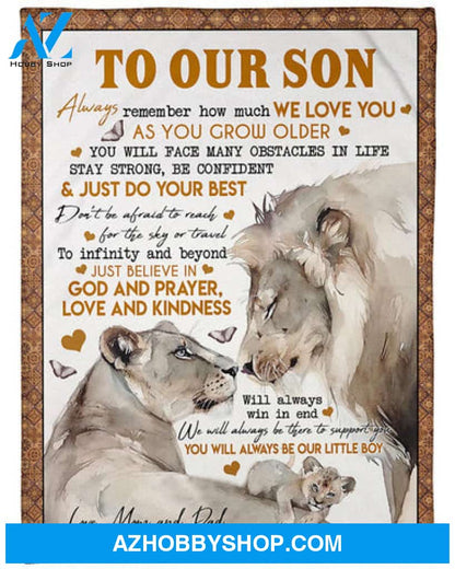 Gift For Mother Blanket, To My Son You Will Always Be My Little boy Fleece Blanket