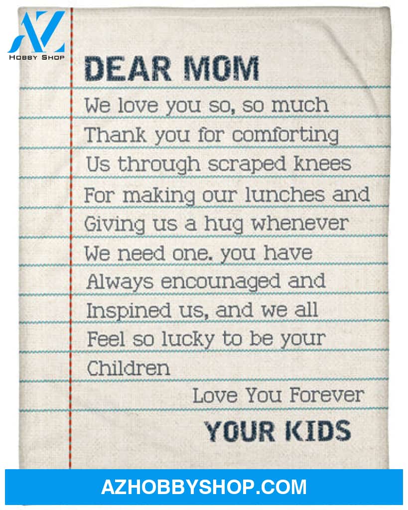 Gift For Mother Blanket, We Love You So Fleece Blanket