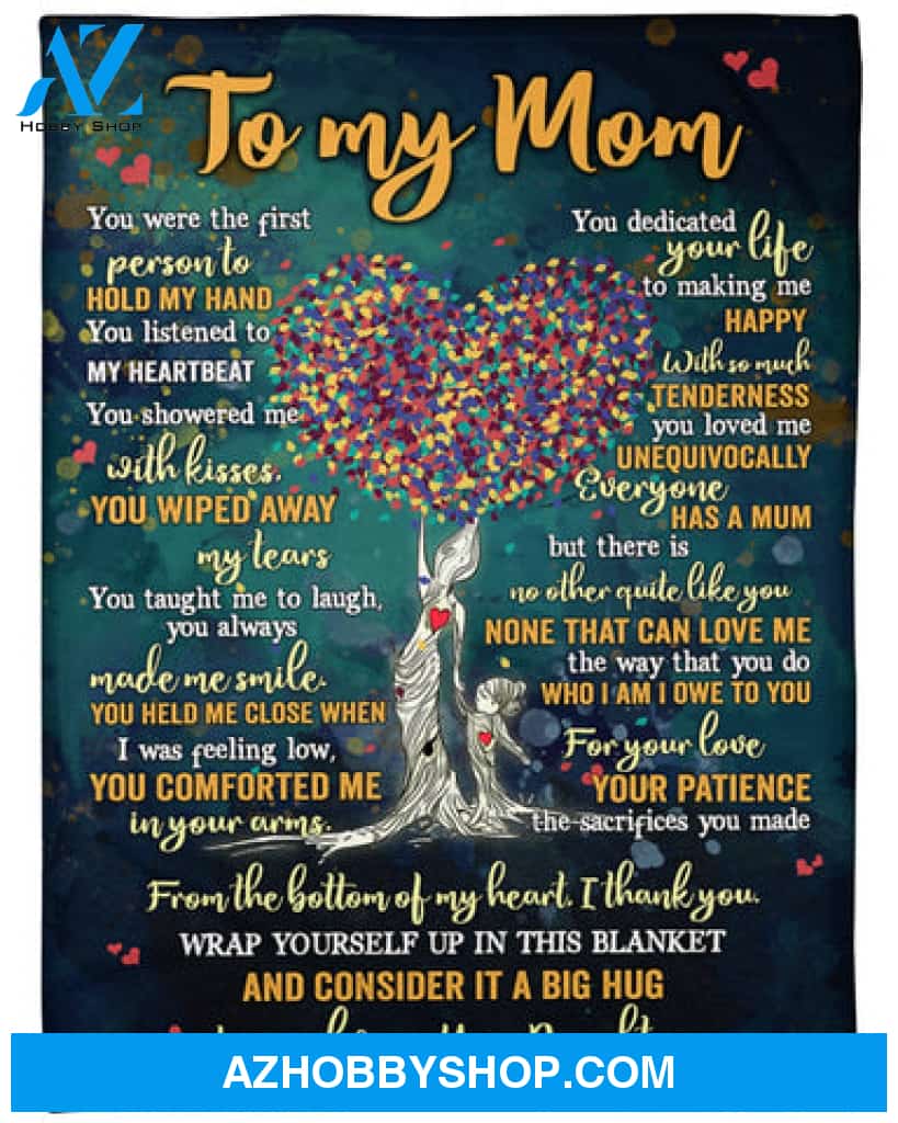 Gift For Mother Blanket, You Were The First Person To Hold My Hand Fleece Blanket