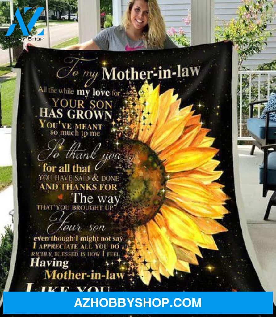 Gift For Mother In Law Blanket, To My Mother In Law Like You