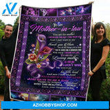 Gift For Mother-in-law Blanket, To My Mother In Law Thank You For All The Things You've Done Gift From Daughter In Law