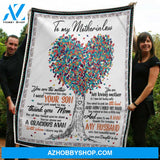 Gift For Mother In Law Blanket,To My Mother In Law Tree Of Life Thank You Mom Gift From Daughter In Law Blanket