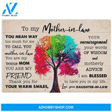 Gift For Mother In Law From Daughter In Law I'm Blessed To Have You In My Life Poster Canvas