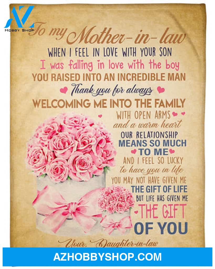 Gift For Mother-in-law, Roses To My Mother In Law Thank You For Always Welcoming Me Into The Family