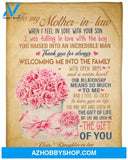 Gift For Mother-in-law, Roses To My Mother In Law Thank You For Always Welcoming Me Into The Family