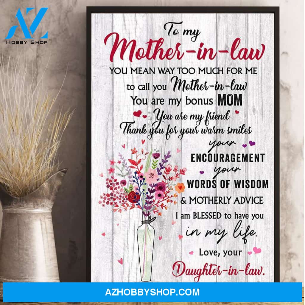 Gift For Mother-in-law You Are My Friend Vertical Poster