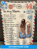 Gift For Mother's Blanket, To My Mom I Am Always With You - Letter From Daughter