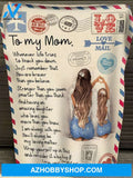 Gift For Mother's Blanket, To My Mom I Am Always With You - Letter From Daughter