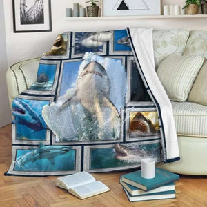 Gift for Shark Lover, Shark Blanket, Shark Fleece, Shark Throw Blanket, Shark Kid Blanket, Shark Lover, Shark Gifts