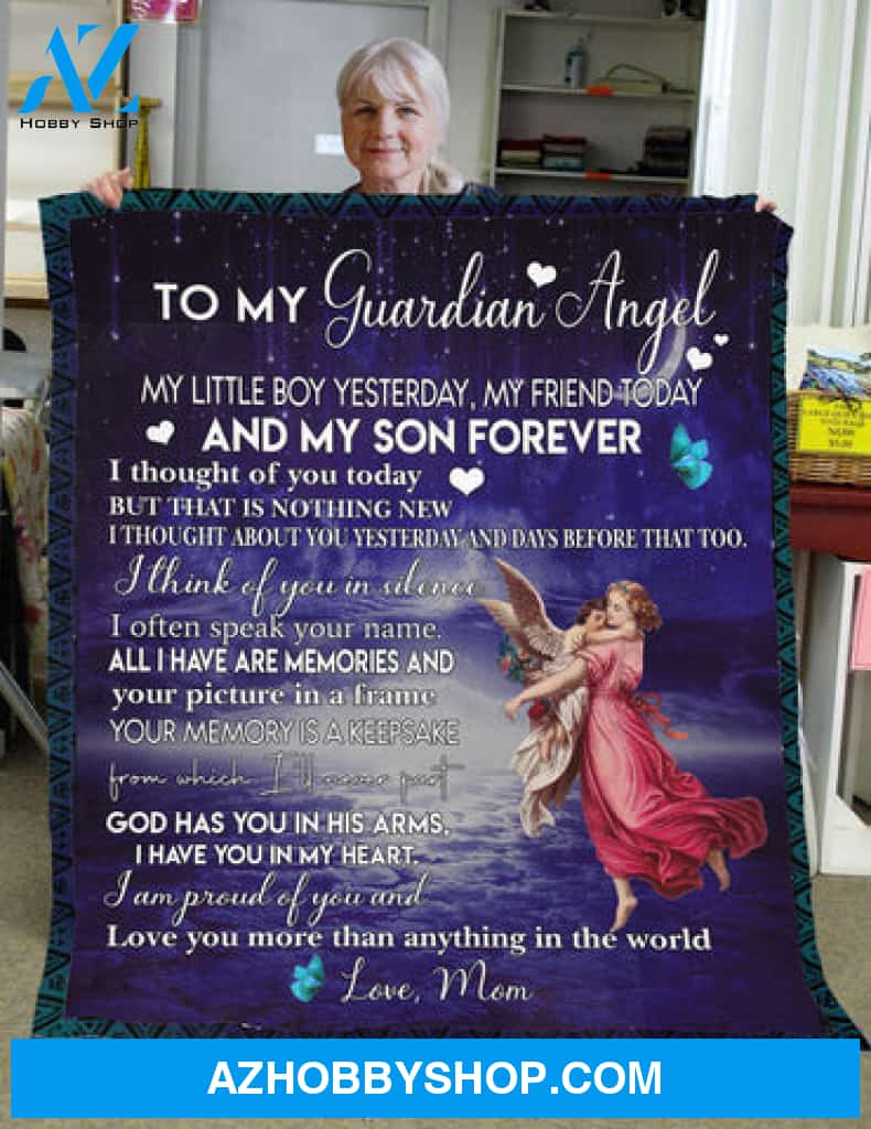 Gift For Son Blanket, In Loving Memory Fleece Blanket