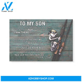 Gift For Son From Dad Believe In Yourself Just Do Your Best Fishing Canvas