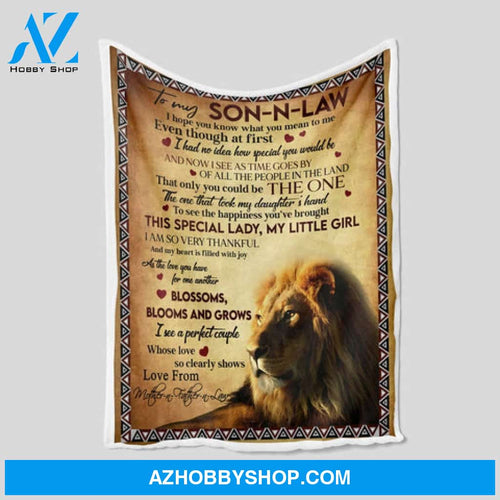 Gift For Son-in-law, Lion To my Son-in-law I Hope You Know What You Mean To Me - Love From Mother-in-law