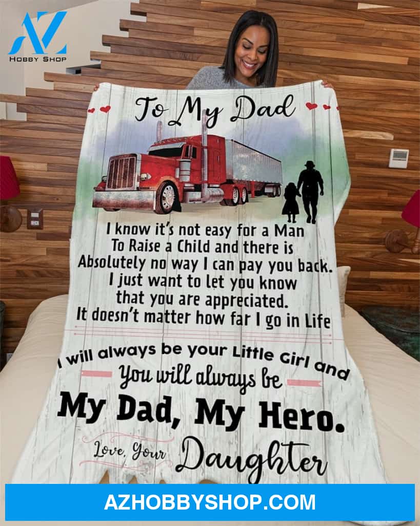 Gift For Trucker Premium Fleece Blanket
