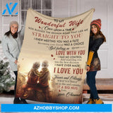 Gift For Wife Blanket, Old Couple To My Wonderful Wife Once Upon A Time