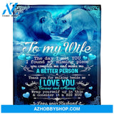 Gift For Wife Blanket, To My Wife The Day I Met You I Found My Missing Piece Lion Couple - Love From Husband