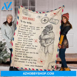 Gift For Wife Blanket, To My Wife Blanket, Wrap Yourself Up In This And Consider It A Big Hug,Gift For Wife Family 