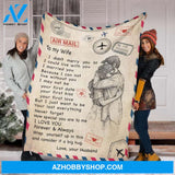 Gift For Wife Blanket, To My Wife Blanket, Wrap Yourself Up In This And Consider It A Big Hug,Gift For Wife Family 