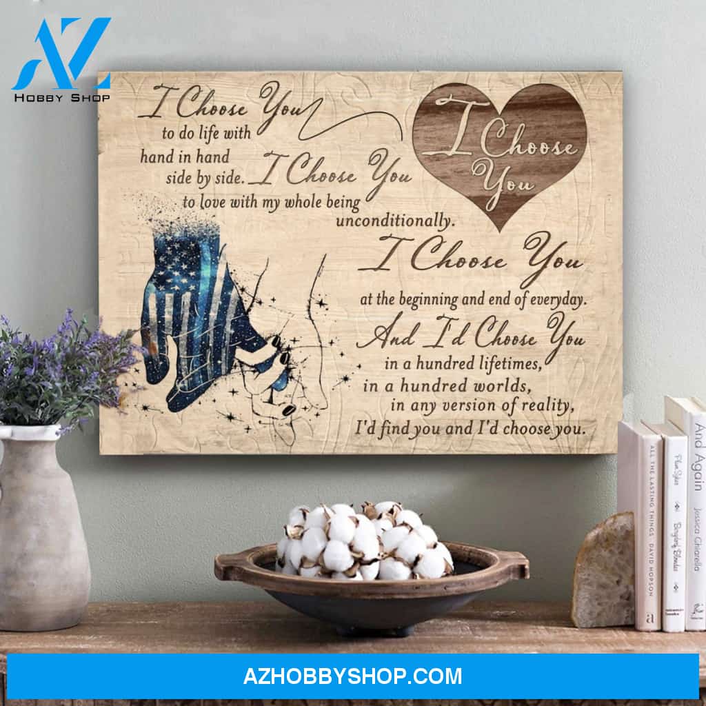 Gift For Wife For Husband Love A Police Canvas