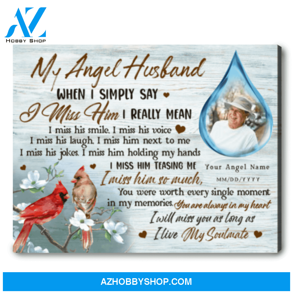 Gift Ideas For Loss Of Husband Sympathy Gift For Him Customized Canvas Wall Art