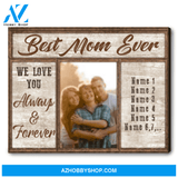 Gift Ideas For Mother's Day Personalized Photo Canvas Best Mom Ever Ohcanvas