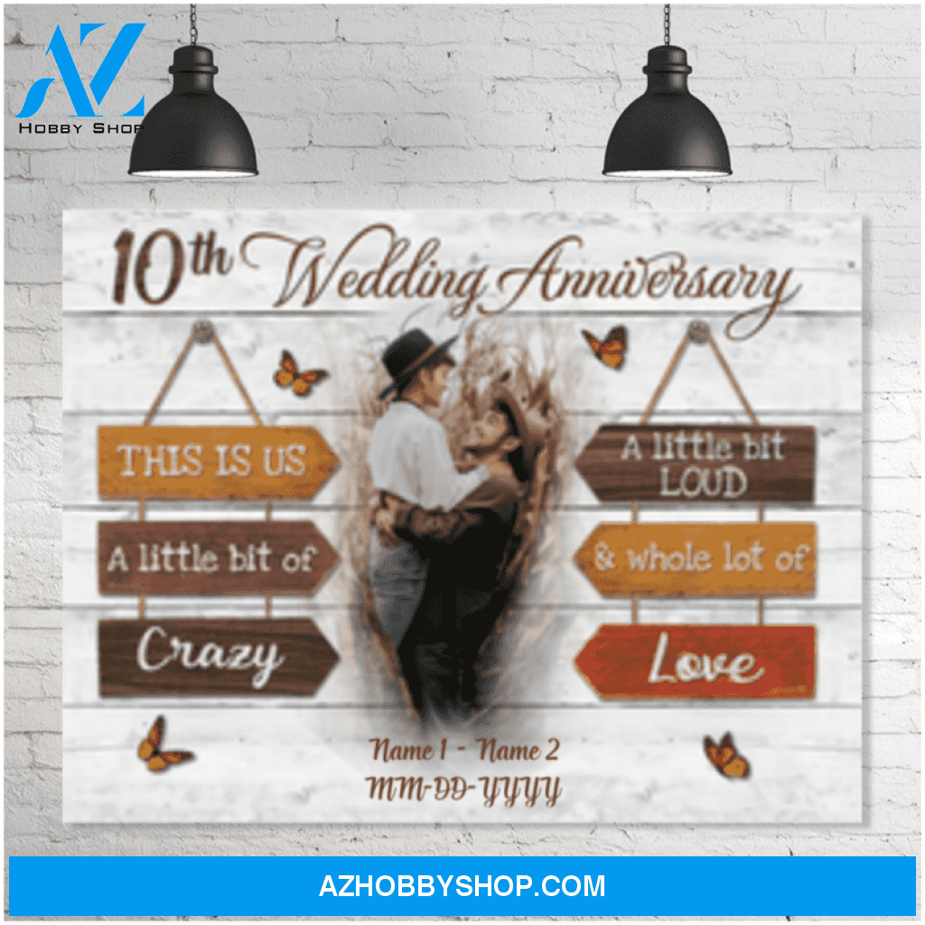 Gift On 10th Anniversary Gifts For Couple This is us Canvas Wall Art