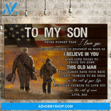 Gift To My Son From Dad Hunting Lover Meaningful Canvas From Hunting Father