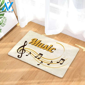 Giftcustom Music Notes Doormat Indoor and Outdoor Doormat Warm House Gift Welcome Mat Birthday Gift for Music Lovers Piano Lover