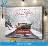Personalized Gifts Christmas Gifts It’s The Most Wonderful Time Of The Year Custom Canvas Prints