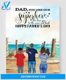 Personalized Canvas, Gifts For The Whole Family Canvas Wall Art, Wall Decor Visual Art Fathers Day Gifts, My Poster Wall Happy Father's Day