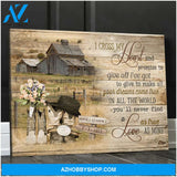 Personalized Gifts Wedding Anniversary Gifts I Cross My Heart Cowboy Boots and Barn Wall Art Decor, Canvas Prints
