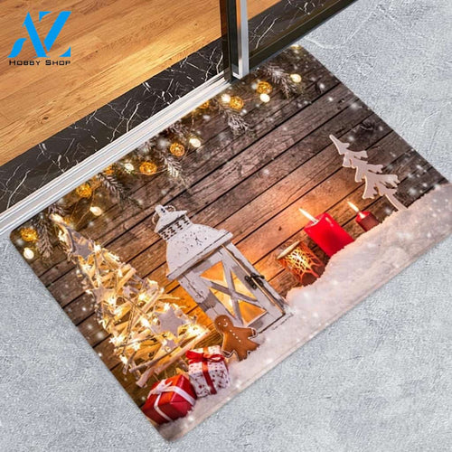 Gingerman Merry Christmas Welcome Doormat Indoor And Outdoor Mat Entrance Rug Sweet Home Decor Housewarming Gift Gift Friend Family Christmas Holiday