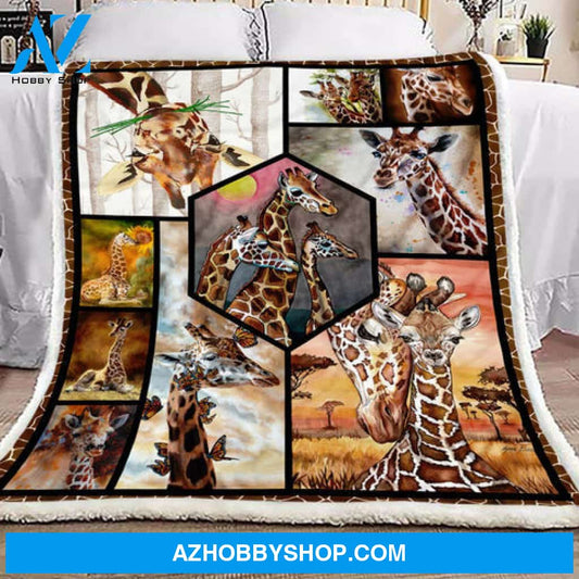 Giraffe Blanket, Gift For Giraffe Lovers