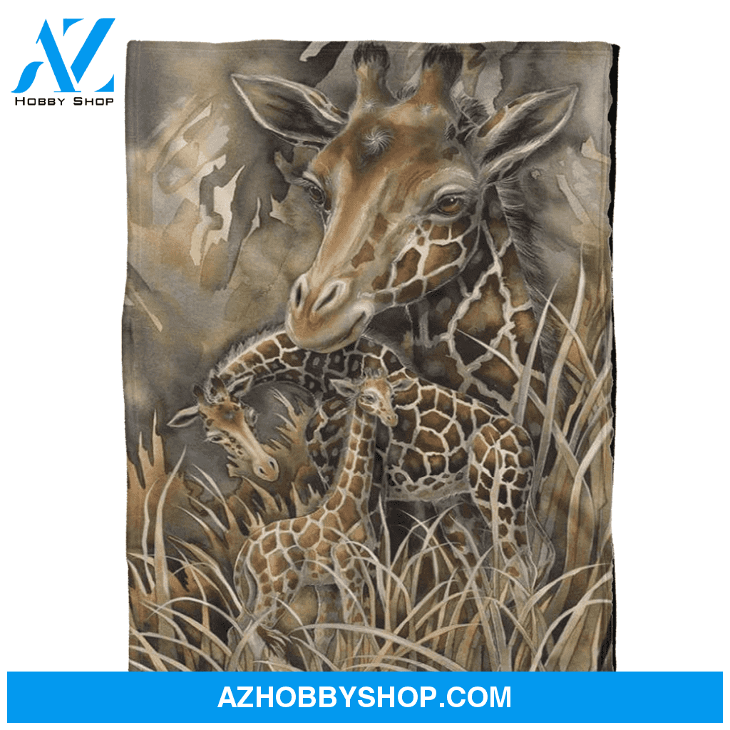 Giraffe Blanket, Gift For Giraffe Lovers