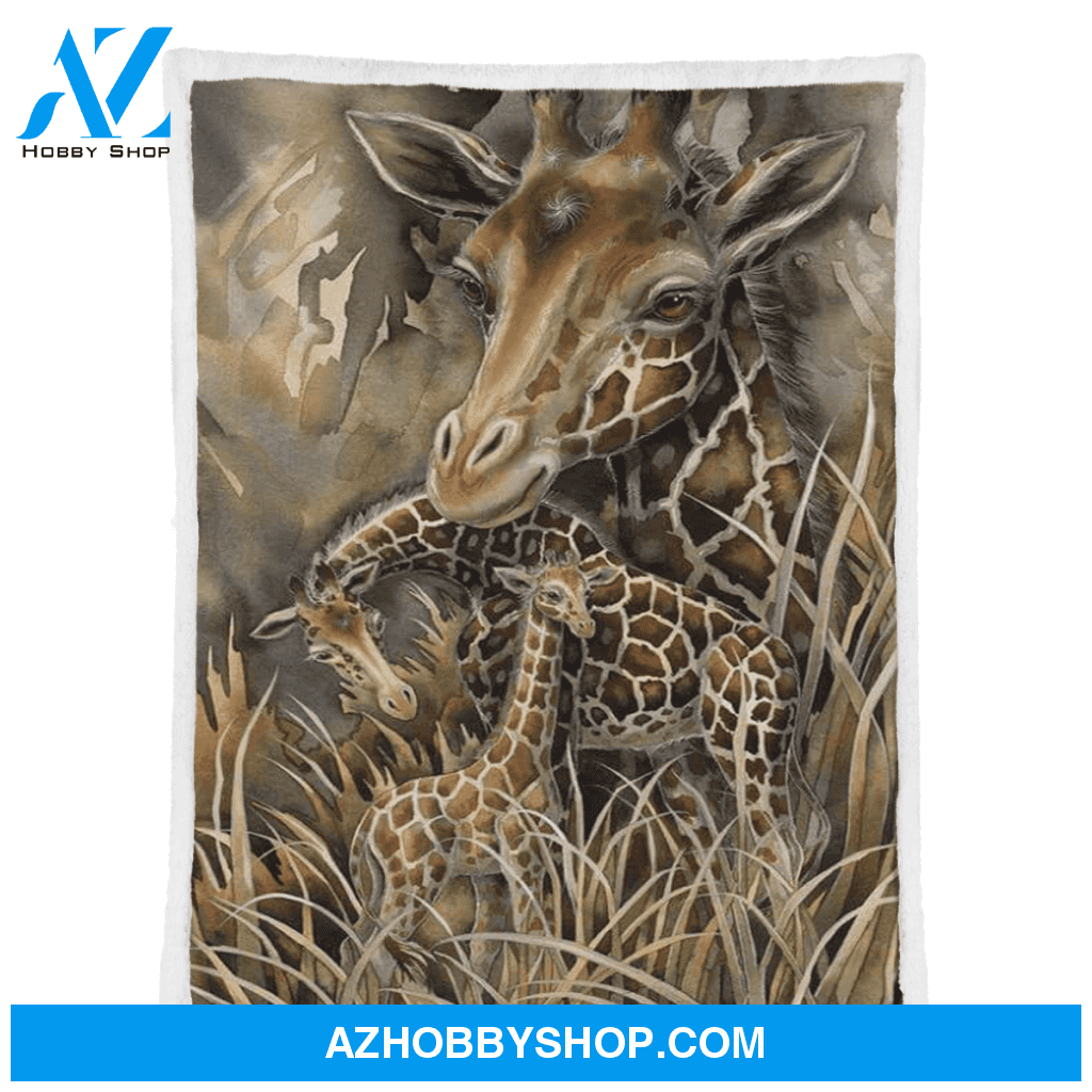Giraffe Blanket, Gift For Giraffe Lovers